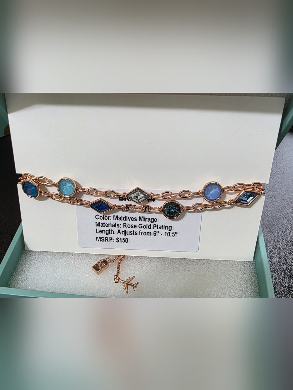 Rose Gold Plated Maldives Mirage Jewel Candy Bracelet